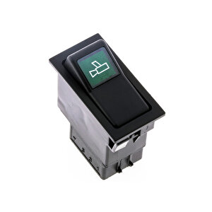 Universal Kamera Düğmesi Anahtarı 2 Pin Rocker Switch - Ampullü 12v