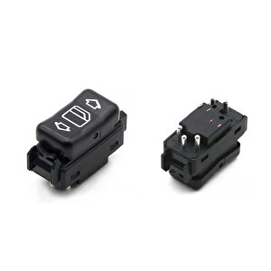 Mercedes W124 Ön Sağ Tekli Cam Açma Kapama Anahtarı - 5 Pin