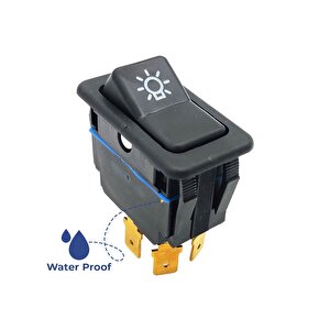 John Deere Çim Biçme Makinesi Bahçe Traktörü Ana Işık Butonu Rocker Anahtar Switch 4 Pin On-off Su Geçirmez Ip67 - Am117324