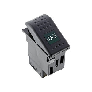 Universal Işık Ayar Düğmesi Anahtarı 2 Pin Rocker Switch Buton - Ampullü 12v