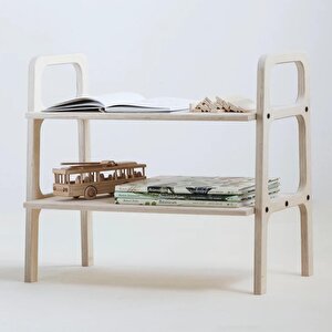 Favola, Montessori Ahşap Çocuk Kitaplığı, 75x65, Natural Renk, Cpt4770-75