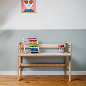 Nido, Montessori Ahşap Çocuk Masa Ve Taburesi, 100x74, Cpt4772-100