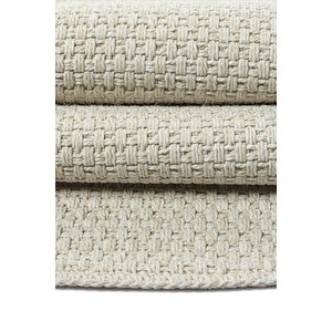 Rusticana 3106 Jüt Tabanlı Modern Örme Yuvarlak Kilim 95x95 cm