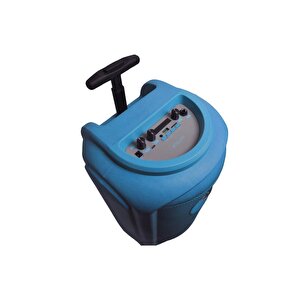 Torima Kts-2111 Mavi Rgb Ledli Mikrofonlu Tekerlekli Bluetooth Hoparlör Speaker