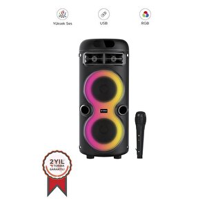 Torima D41 Rgb Işıklı Mikrofonlu Bluetooth Hoparlör Speaker