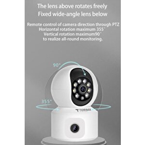 Torima Cmr-10 360° Full Hd Çift Lens 1080p Smart Ip Kamera