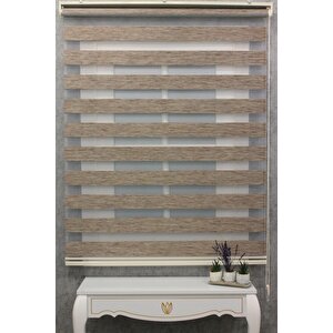 Bambu Raks Kahverengi Zebra Perde 120x260 cm