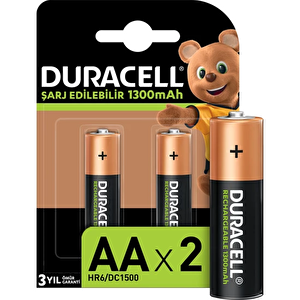 Duracell 1300 Mah Şarjli Kalem Pi̇l 2li̇