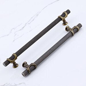 Arsin Eskitme Antik Sarı Metal Kulp 128 Mm - 12.8 Cm Mobilya Mutfak Dolabı Dolap Kulpları Kulbu