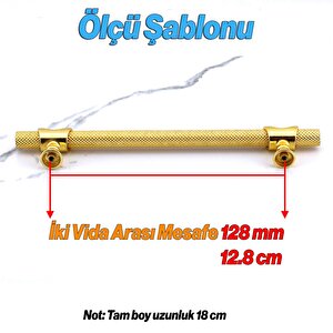 Arsin Gold Altın Metal Kulp 128 Mm Mobilya Çekmece Mutfak Dolabı Dolap Kulpları Kulpu Kulpları