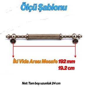 Ladin Metal Kulp 192 Mm - 19.2 Cm Mobilya Çekmece Mutfak Dolabı Dolap Kulpları Kulpu Kulpları