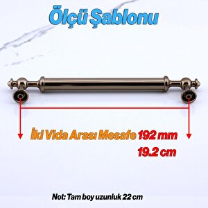 Nesil Bronz Metal Kulp 192 Mm- 19.2 Cm Mobilya Çekmece Mutfak Dolabı Dolap Kulpları Kulbu Kulpu