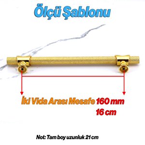 Arsin Gold Altın Metal Kulp 160 Mm Mobilya Çekmece Mutfak Dolabı Dolap Kulpları Kulpu Kulpları 16 Cm