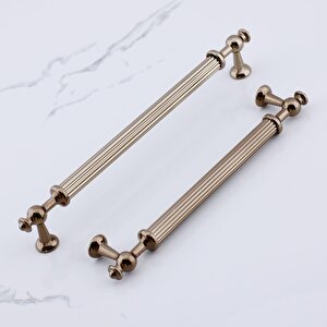 Nesil Çizgili Bronz Metal Kulp 160 Mm Mobilya Çekmece Mutfak Dolabı Dolap Kulpları Kulpu Kulpları
