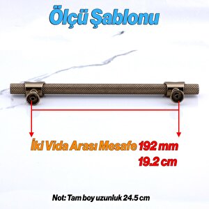 Arsin Bronz Metal Kulp 192 Mm - 19.2 Cm Mobilya Çekmece Mutfak Dolabı Dolap Kulpları Kulpu Kulpları