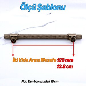 Arsin Bronz Metal Kulp 128 Mm - 12.8 Cm Mobilya Çekmece Mutfak Dolabı Dolap Kulpları Kulpu Kulpları