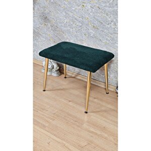 Tedy Kumaşlı 60 Cm X 40 Cm Gold Sivriltme Ayaklı Oturak