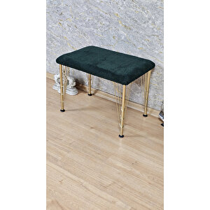 Tedy Kumaşlı 60 Cm X 40 Cm Gold Telli Ayak Oturak