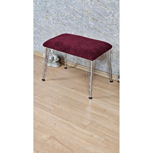 Tedy Kumaşlı 60 Cm X 40 Cm Krom Telli Ayak Oturak