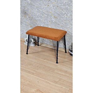 Tedy Kumaşlı 60 Cm X 40 Cm Siyah Telli Ayak Oturak