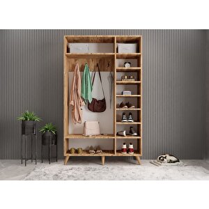Robe Membran 3 Kapaklı Portmanto Vestiyer Montaj Dahil - Çam Beyaz 105 Cm