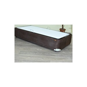 Baza 18228 Taytüy Kahve Renk Kumaş  Metal Transmisyon Çelik Baza120*200cm Elyapım