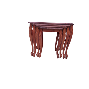 Zigon St 18465 Klasik Model Sehpa Kayın Aslan Oyma Ayak Parlak Ceviz Lake El Yapı