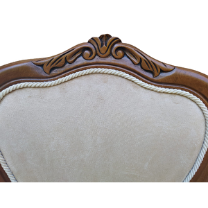 Masa-sandalye 18484 Klasik Model Kayın Torna Aslan Ceviz Orta Açıl  El Yapım