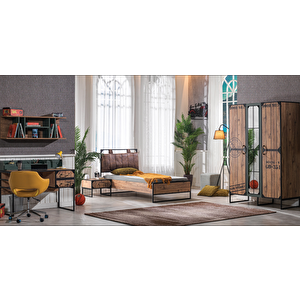 Takım Urlu 18384 Loft Gardırop Masa Karyola Komodin Çalışma Koltuk Kalite Malzeme