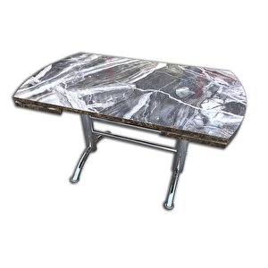 Masa 18122 Japon Ayak Model Metal Nikelaj Japon Kelebek Gri̇ Yan Açılır El Yapım