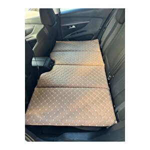 Oto Arka Koltuk Yatak 70*130 Cm - Kahverengi Tay Tüyü Kumaş