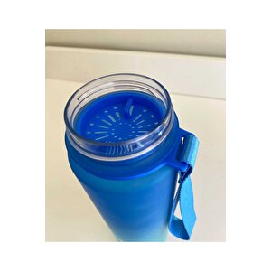 1000 Ml Tritan Motivasyonlu Su Matarası Süzgeçli (parlament Mavi̇-turkuaz Yeşi̇l)