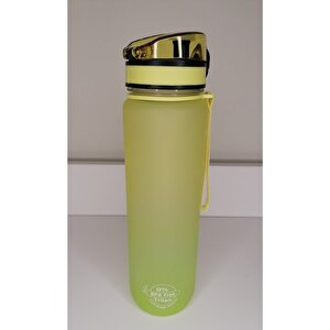 Thestorex 1000 Ml Tritan Motivasyonlu Su Matarası (neon Sari - Neon Yeşi̇l) Star Collection 657515