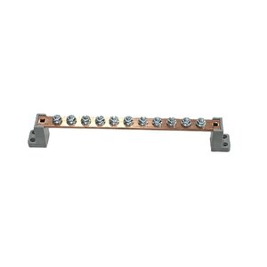 20x4mm, 11 Civatalı Ayaklı Bakır Bara 250a