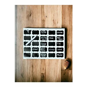Mithra Life 25 Adet Kavanoz Baharat Kalemli sticker etiketi Mit1102