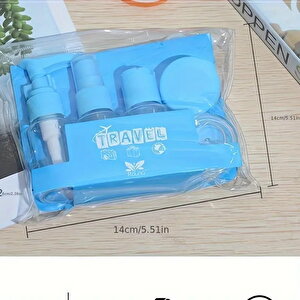 Mithra Life 9 Parça Çok Amaçlı Seyahat Tipi Krem Kutu Şişe Spatula Seti Mit1108