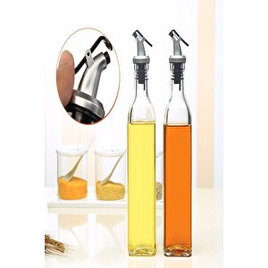 2 Adet Cam Yağdanlık 500ml