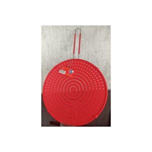 Silikon Yağ Sıçratmaz 32 Cm Kırmızı