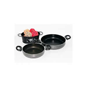 2 Li 18-22 Cm Çift Kulplu Tava Seti