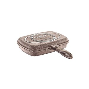 OMS Granit 36x26x9 Cm Balık Tava 3215 Kahverengi