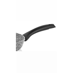 3 Parça Ultra Granit Tava Seti 24-26-28cm Gri Taç 3 Lü Tava Takımı
