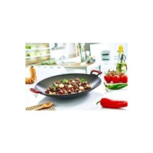 Granit Saç Kavurma Tava 40 Cm Gri Renk