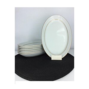 Gür Sf25ky Kayık Tabak Sedef Çift File 25 Cm
