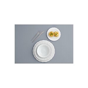Wavy Beyaz Yemek Takımı 24 Parça