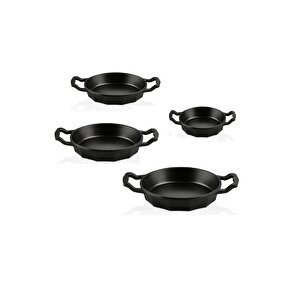 Dodeca 3725 - 4 Lü Bio Granit, Döküm, Kapaksız Sahan Seti 16-18-20-22cm