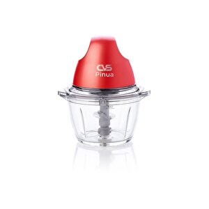 Dn 3361 Pinua Çift Bıçaklı Kırmızı Boyalı Cam Gıda Doğrayıcı