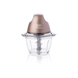 Dn 3361 Pinua Çift Bıçaklı Rose Boyalı Cam Gıda Doğrayıcı