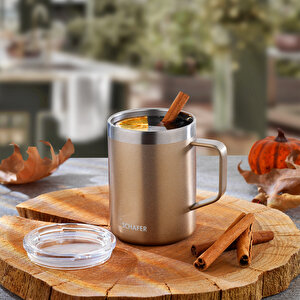 Schafer Iron Man Kupa Termos 350 Ml-rosegold