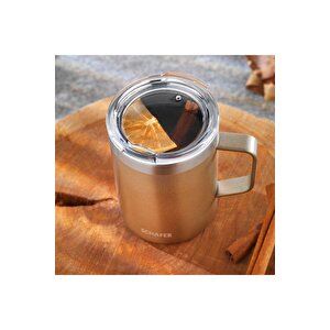 Iron Man Kupa Termos 350 Ml-pembe Altın