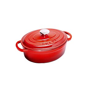 Sürel Aroma Kapak Oval Demirdöküm Tencere 23x29cm